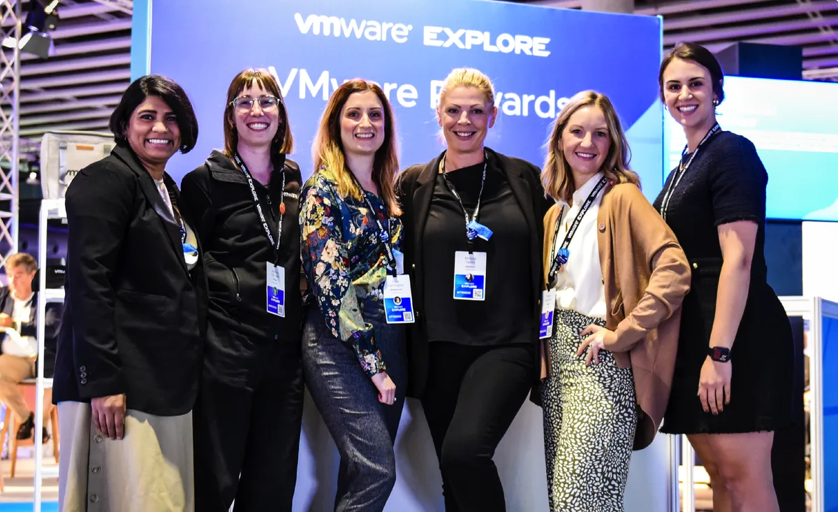 The VMware Rewards team at VMware Explore